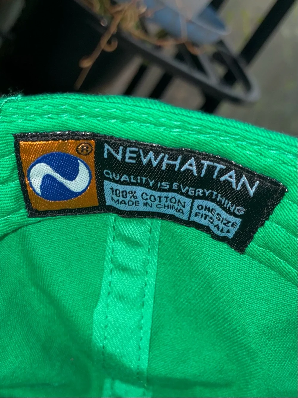 Newhattan Bright Green Blank Baseball Cap - Adjustable Cotton Dad Hat OSFA